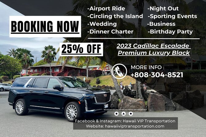VIP Luxury Transfers: Honolulu Airport ↔ Waikiki ↔ Cruise Port - The ride to Waikiki