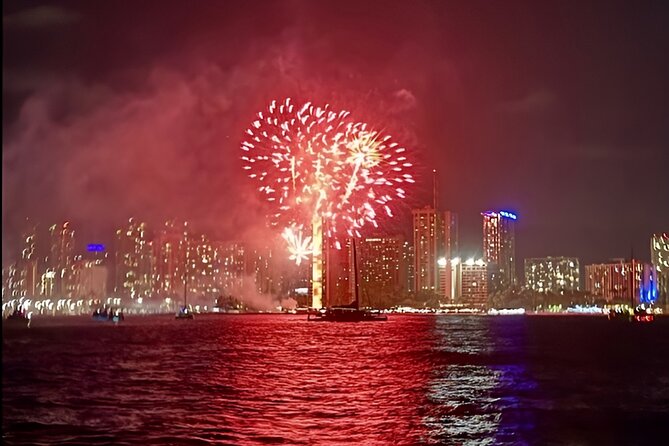 Waikiki Beach Catamaran Friday Night Fireworks Tour - BYOB makes the short cruise more flexible