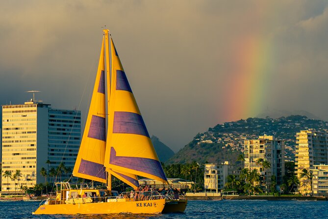 Waikiki Beach Sunset Sail - A Waikiki sunset from the water
