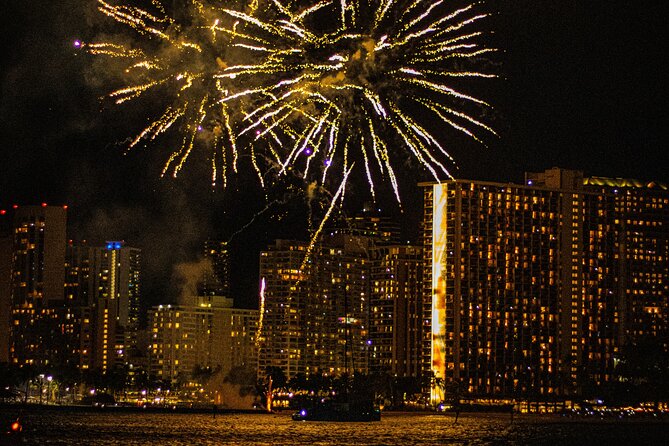 Waikiki Friday Night Fireworks Cruise + Fireworks Festival 3/15 - BYOB, hot cocoa, and the onboard mood