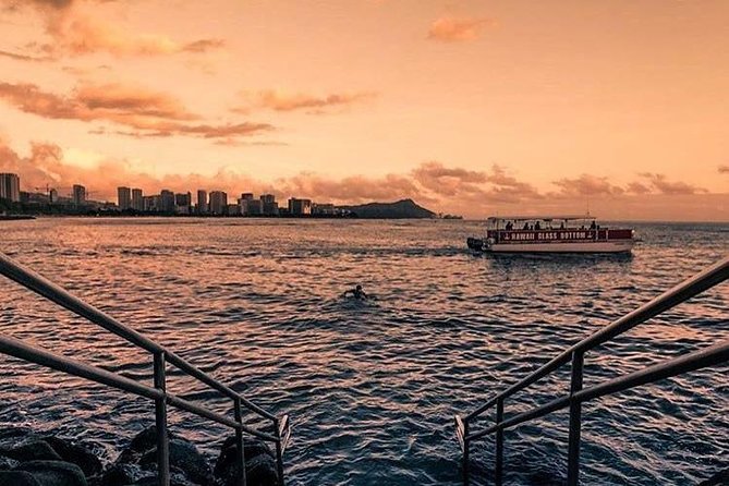 Waikiki Glass Bottom Boat Sunset Cruise - What the route along Waikiki feels like