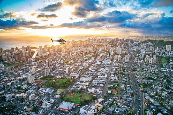 Waikiki Sunset - 50 Min Helicopter Tour - Doors Off or On - Lanikai, Kaneohe Bay, and the Koolau Mountains