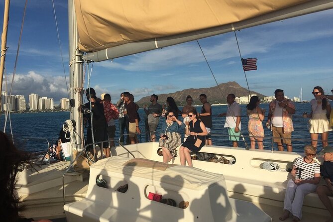 Waikiki Sunset Cocktail Sail with Open Bar - Waikiki, Diamond Head, and the changing light