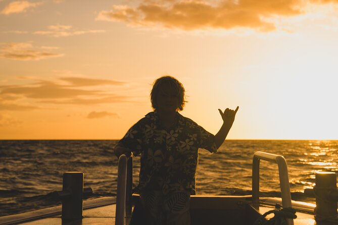 West Oahu Sunset Cocktail Cruise with Appetizers - Sunset from the open deck
